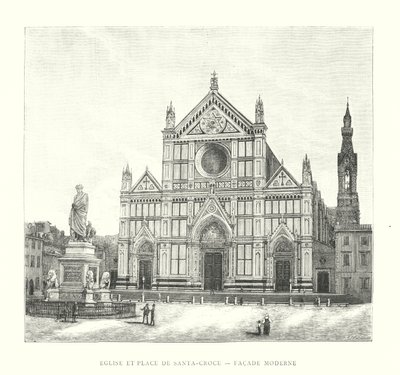 Eglise et Place de Santa-Croce, Facade Moderne da Italian School