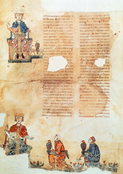 Imperatore Federico II di Hohenstaufen, illustrazione da 