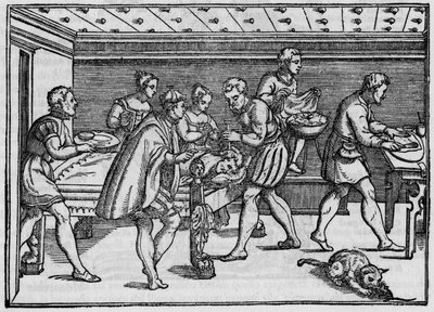 Incisione del 1574 in "Della Cirurgia" (Sulla chirurgia) di Giovanni Andrea dalla Croce, chirurgo italiano da Italian School