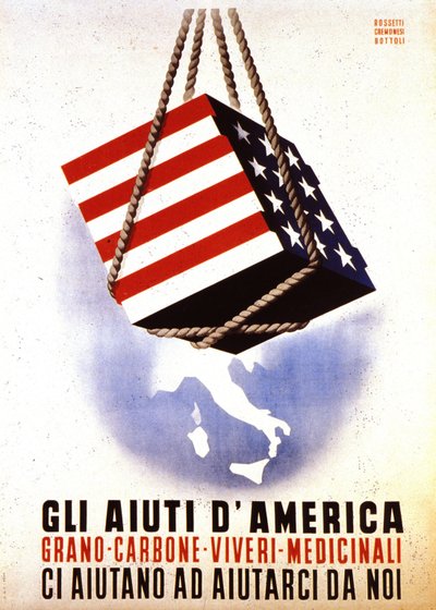 European Recovery Program (ERP) (1948-1952): "Aiuto americano per la ricostruzione dell