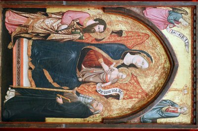 Museo di Evora. Vergine Maria con Bartolomeo e Antonio. Scuola italiana. 1410. Portogallo. da Italian School