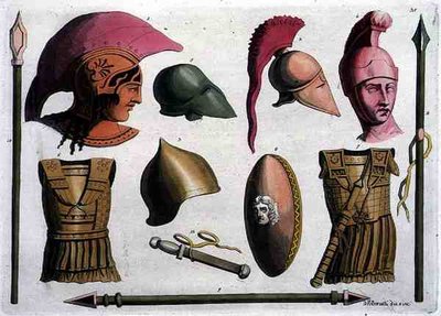 Esempi di Armi e Armature Etrusche, da 
