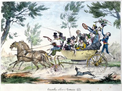 Spedizione a Testaccio, vicino a Roma, in una caratella, c.1830 da Italian School