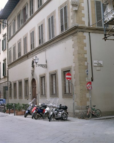 Facciata della Casa Buonarroti da Italian School