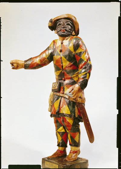 Figura di Arlecchino dal Teatro Seraphin da Italian School
