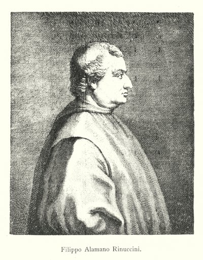 Filippo Alamanno Rinuccini (incisione) da Italian School