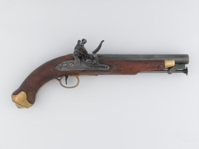 Pistola a pietra focaia calibro 16, modello New Land, Dragoni Leggeri, c.1808 da Italian School