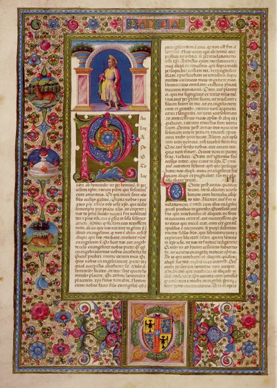 Lettera di San Paolo a Cortina, dalla Bibbia di Borso d