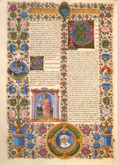 Lettera di San Paolo ai Colossesi, dalla Bibbia di Borso d