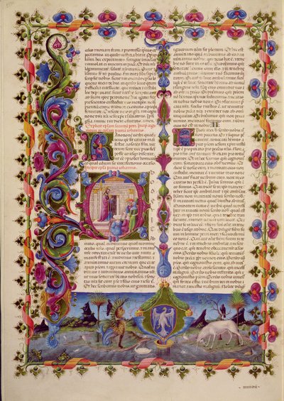 Lettera di San Giovanni agli Apostoli, dalla Bibbia di Borso d