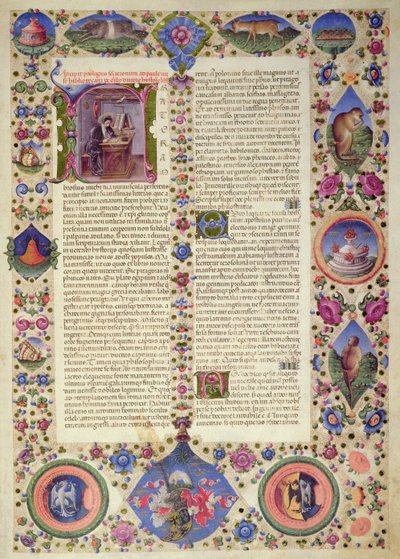 Fol.2R Incipit del Prologo, dalla Bibbia di Borso d