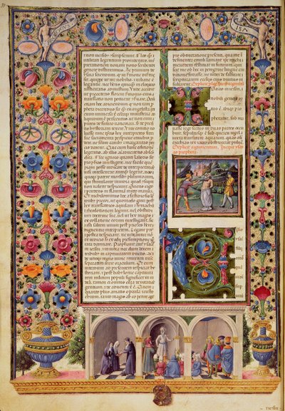Prologo al Libro dei Profeti (Isaia), dalla Bibbia di Borso d