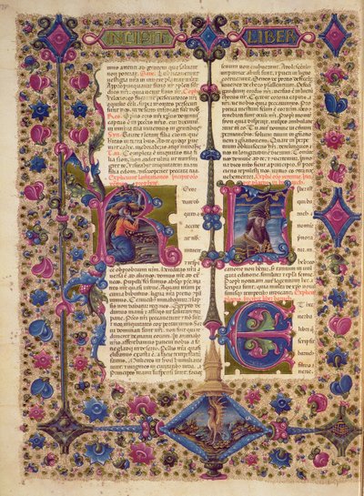 Apertura del Libro del Profeta Baruc, dalla Bibbia di Borso d