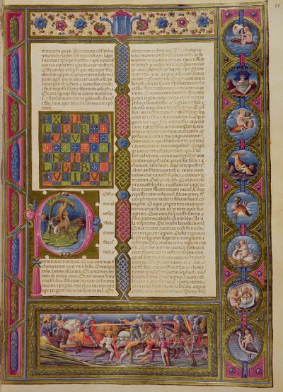 Parole di apertura del Libro degli Ebrei, dalla Bibbia di Borso d