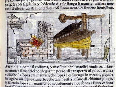 Forgia - in “Pirotechnia” di Biringuccio da Italian School