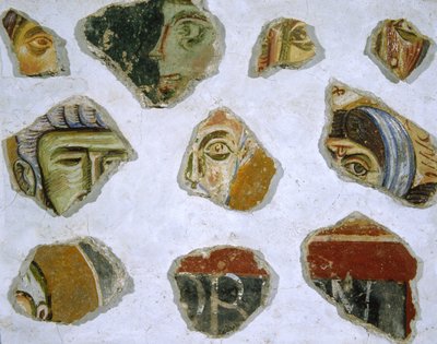 Frammenti di un dipinto murale medievale dell