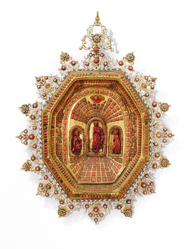 Cornice raffigurante la Vergine Maria, Trapani, inizio XVII secolo da Italian School