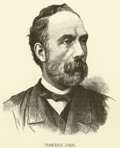 Francesco Crispi (incisione) da Italian School