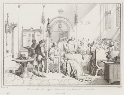 Francesco Dandolo supplica Clemente V di togliere la scomunica da Italian School