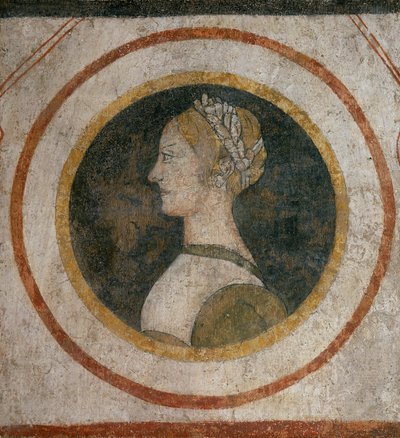 Affresco di una donna della famiglia Vismara, precedentemente nella Casa Vismara a Legnano da Italian School