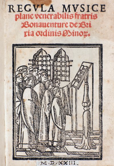 Frontespizio da Regula musica di Bonaventura da Brescia (c. 1452-c. 1517) da Italian School