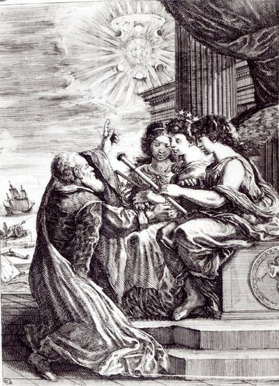 Frontespizio di Opere di Galileo Galilei, pubblicato a Bologna nel 1656 da Italian School