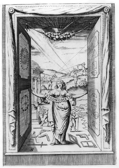 Frontespizio di Trigonometria di Bonaventura Cavalieri, 1643 da Italian School