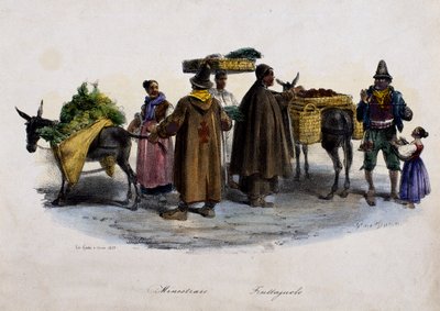 Venditori di frutta e verdura da Italian School