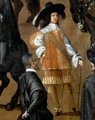 Gentiluomo in abito spagnolo (dettaglio) da Italian School