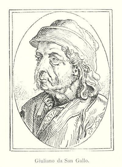 Giuliano da Sangallo (incisione) da Italian School