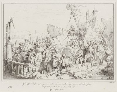 Giuseppe Dolfino, fa giurare alla ciurma della sua nave di dar fuoco alle polveri piuttosto che... da Italian School