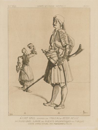 Costumi greci del XIX secolo da Italian School
