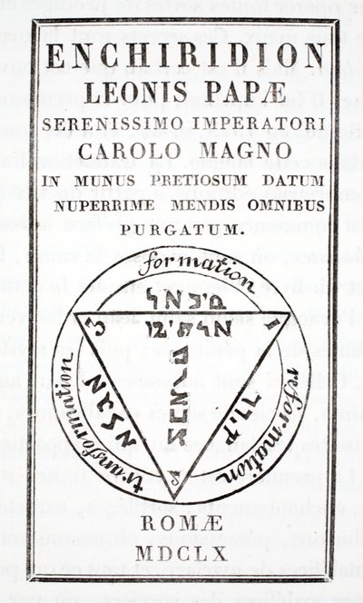 Grimorio di Papa Leone III da Italian School