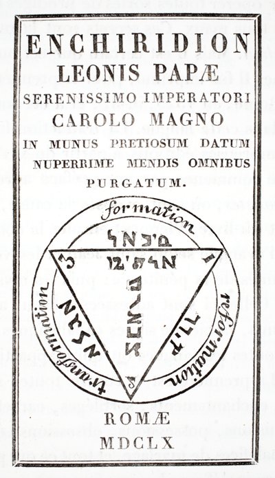 Grimorio di Papa Leone III da Italian School