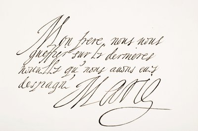 Scrittura e firma di Maria de