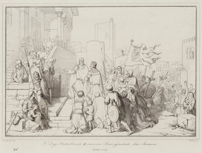 Il Doge Pietro Orseolo II soccorre Bari assediato dai Saraceni da Italian School