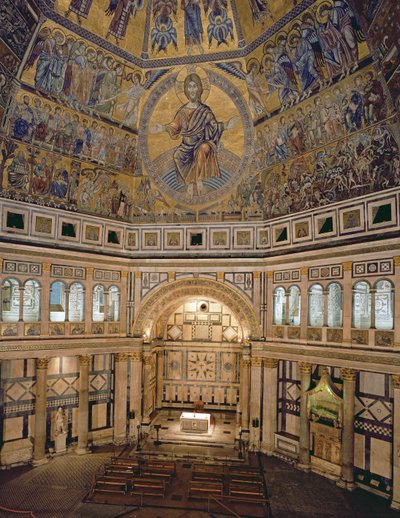 Vista interna del Battistero di Firenze da Italian School