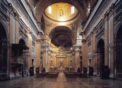 Vista interna della chiesa del Gesù a Roma da Italian School