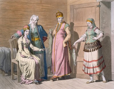 Interno con donne circasse, c.1820-30 da Italian School
