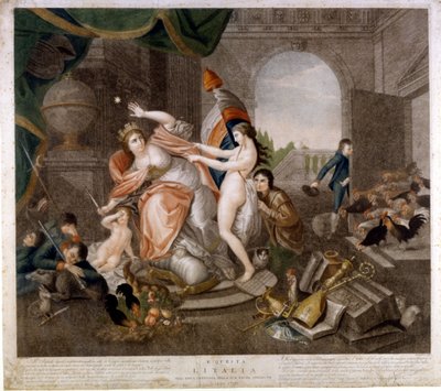 Pubblicazione satirica italiana anti-francese sull