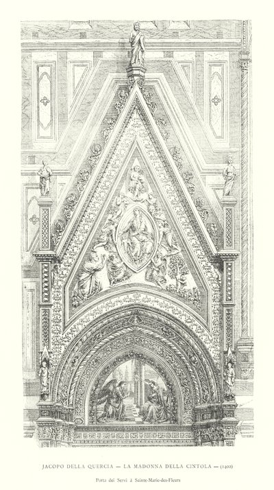 Jacopo della Quercia, La Madonna della Cintola da Italian School