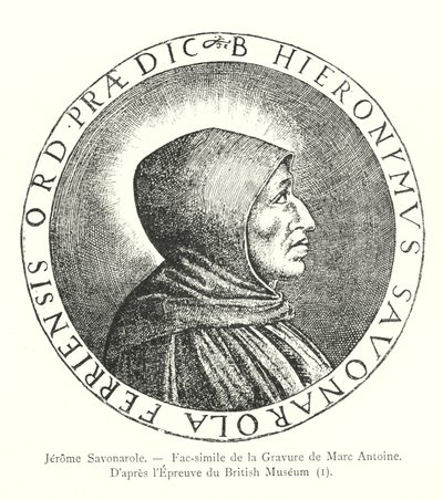 Girolamo Savonarola, Fac-simile dell