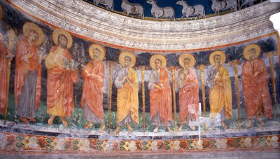 Gesù e Maria tra i Dodici Apostoli da Italian School