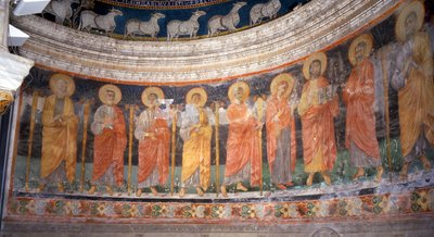 Gesù e Maria tra i Dodici Apostoli da Italian School