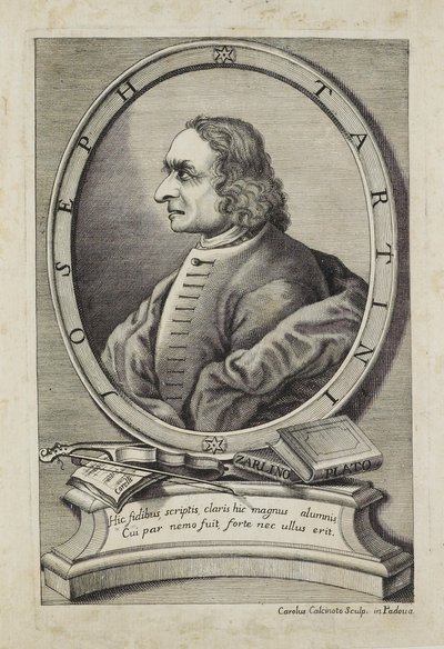 Giuseppe Tartini, inciso da Carlo Calcinotto (fl.1763), c.1763 da Italian School