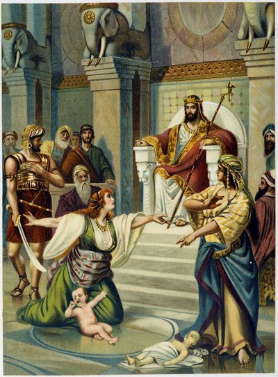 Giudizio di Salomone - in "Aurea Bibbia classica: storia della rivelazione divina nell