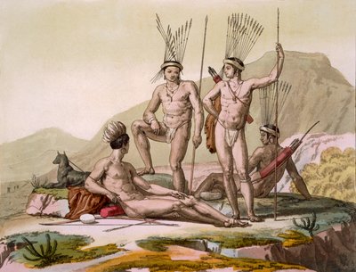 Korah Hottentots del Capo, c.1820-30 da Italian School