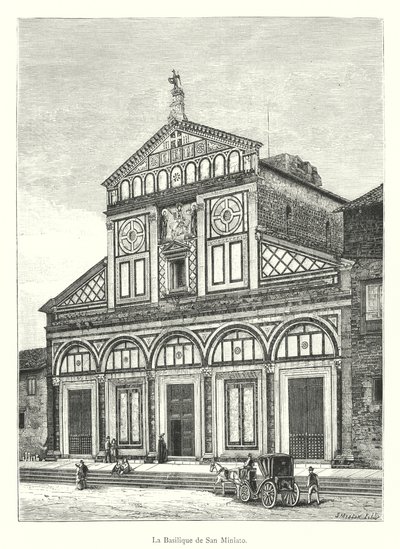 La Basilica di San Miniato da Italian School