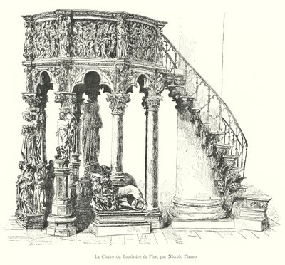 La Chaire du Baptistere de Pise, par Niccolo Pisano da Italian School