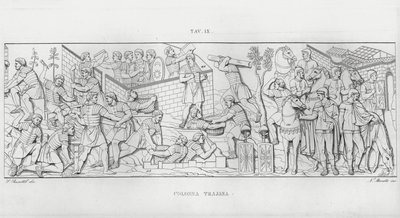 La Colonna Traiana (incisione) da Italian School